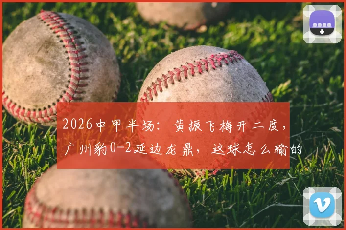 2026中甲半场：黄振飞梅开二度，广州豹0-2延边龙鼎，这球怎么输的？